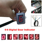 Red LED Digital Gear Indicator Light Display for Universal Vehicles (0-6)