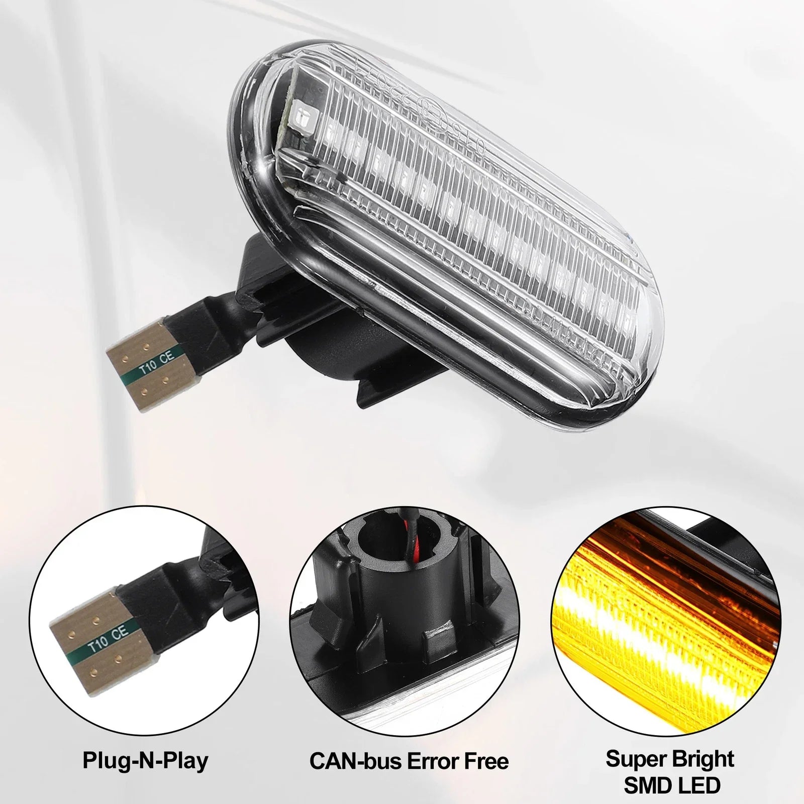 Side Marker Light Suit for Nissan, Opel, Mercedes-Benz