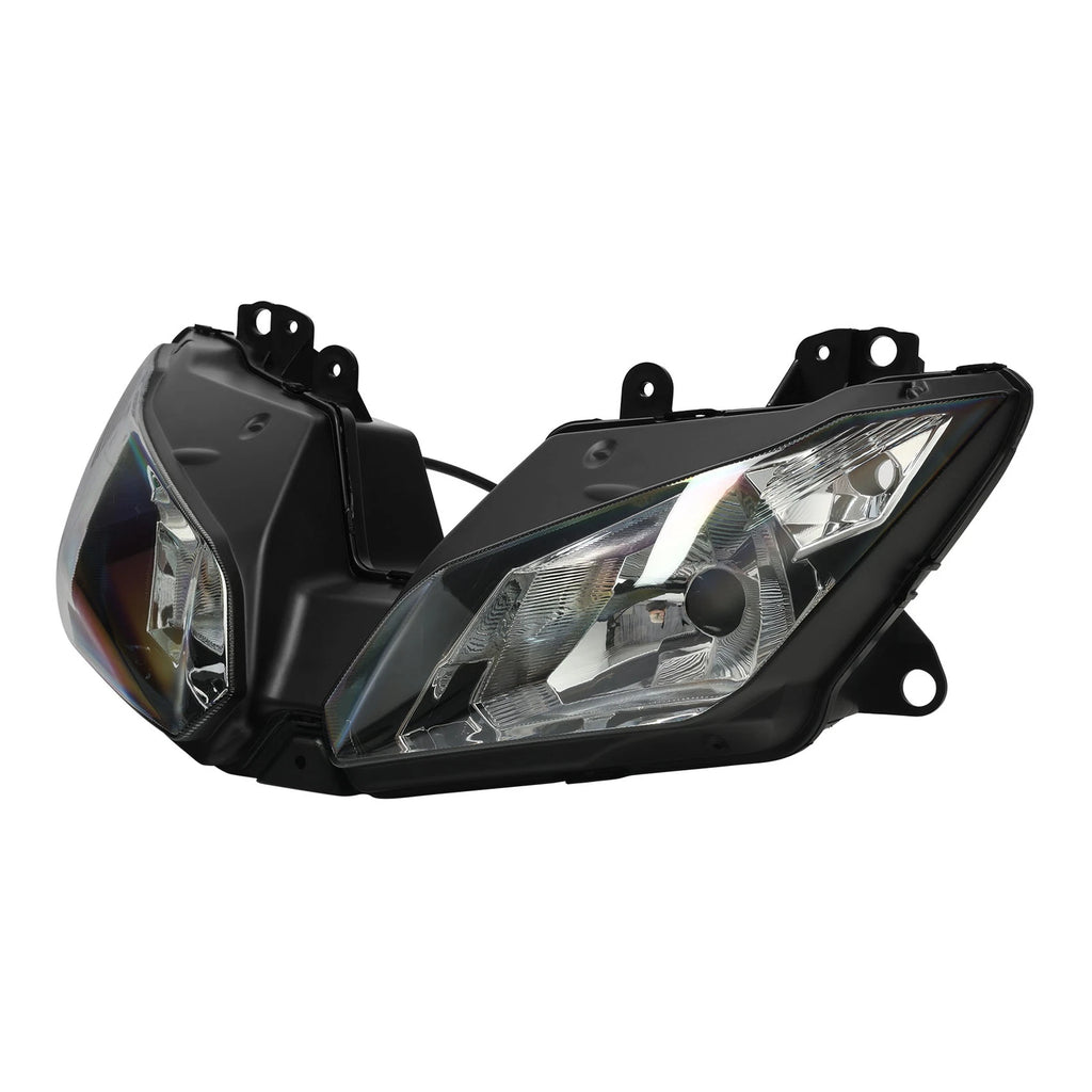 Black Front Headlight Assembly for Kawasaki Ninja 300 (2013–2017)