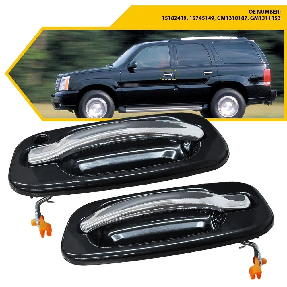 Set of 2 Exterior Door Handles for GMC Yukon/Yukon XL 1500/2500 (2000–2006)
