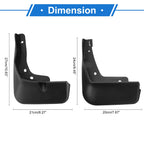 Set of 2 Front & Rear Mud Flaps for Ford Taurus (2019–2020) 636939059996