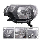 Pair of Black Headlights for Toyota Tacoma (2012–2015)