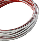 Silver Strips 6mm3m Car Door Edge Bumper Moulding Trim Decor