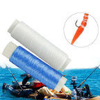 250m Elastic Fishing Line for Tidy Bait Rig Casting (Red, Blue, White)