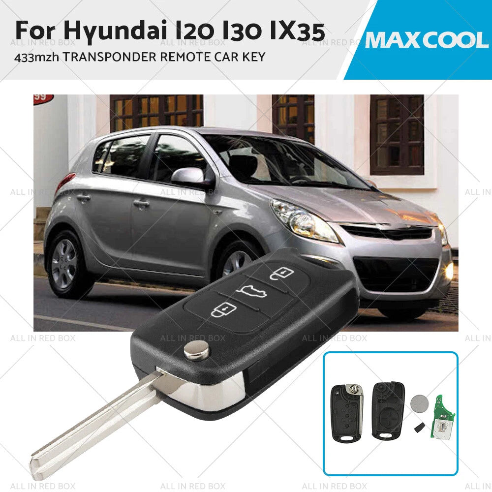 Remote Flip Key for Hyundai i20 i30 ix35 (433MHz ID46)