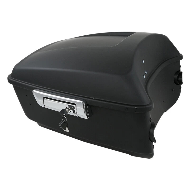 Matte Black Backrest Pad Mount Rack for Harley Touring (1997–2008)