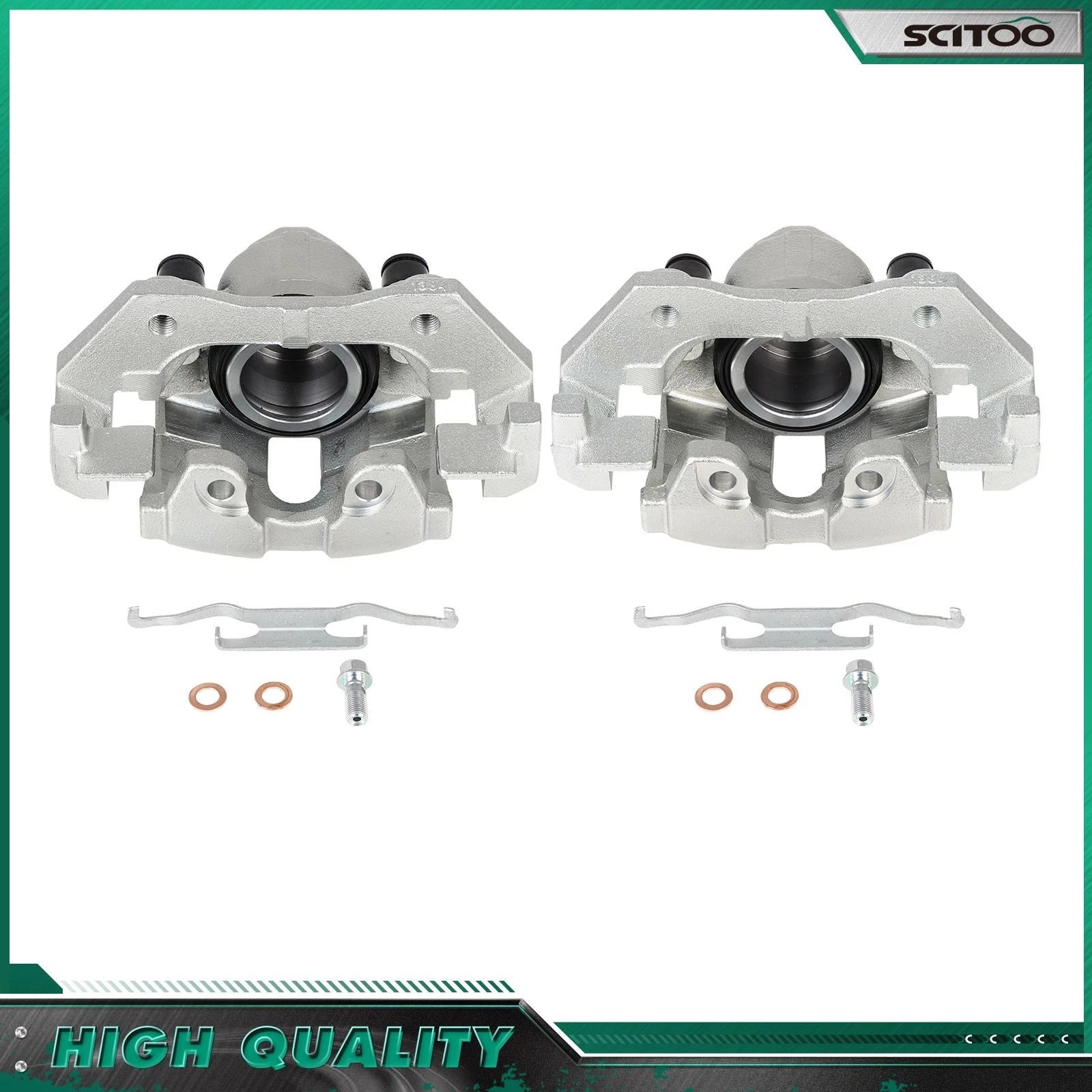 2X Brake Calipers for Ford Escape (2005–2009) Front Left Right w/ Bracket