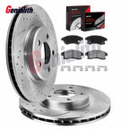 Front Drilled Brake Rotors & Ceramic Pads Kit for Chevy Sonic Cruze (2011–2015)