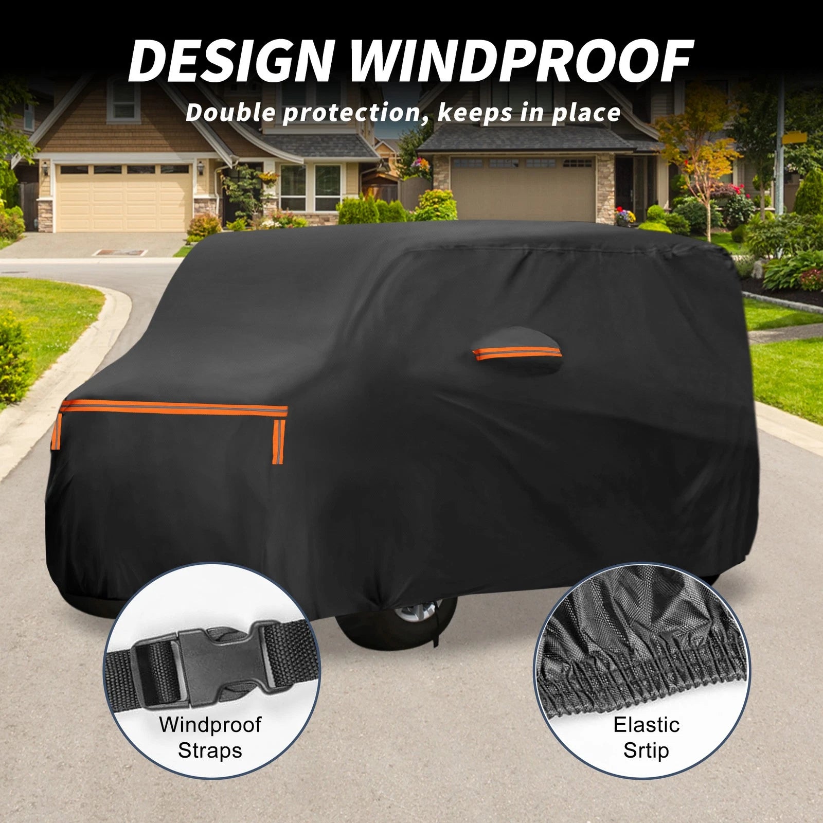 Waterproof Car Cover for Honda N-BOX (2012–2023) - Aluminum Film, Zipper