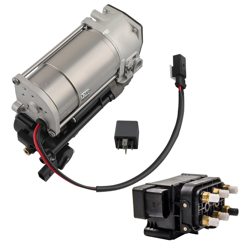 Air Suspension Compressor Pump with Valve Block for Mercedes S212 E550 (2010–2016)