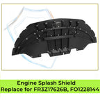 Front Bumper Under Cover Guard Splash Shield for Ford Mustang (2015–2017)