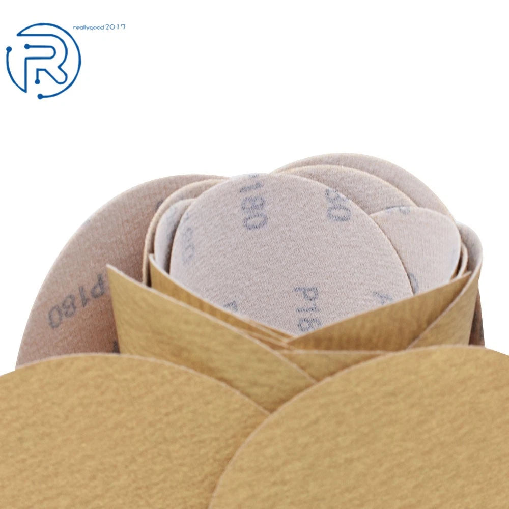 Set of 100 Sanding Discs for Hook & Loop Sanding (6", Grit 60-320)