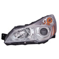 Replacement Driver Side Halogen Headlight Assembly w/Chrome Bezel