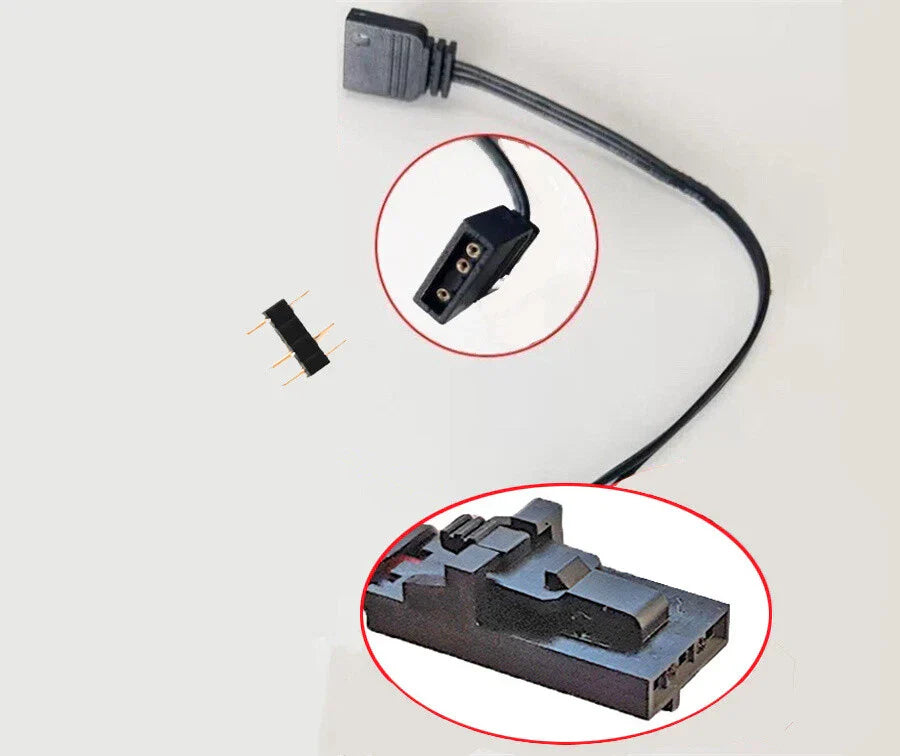 RGB to Aura/Mystic Light A-RGB Adapter for Motherboard