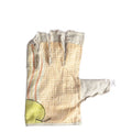 Canvas welding protection gloves with reinforced seams for construction sites