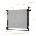 Cooling Radiator DPI-13521 for Kia Sorento 2.0T (2016–2018)