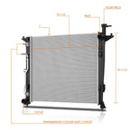 Cooling Radiator DPI-13521 for Kia Sorento 2.0T (2016–2018)