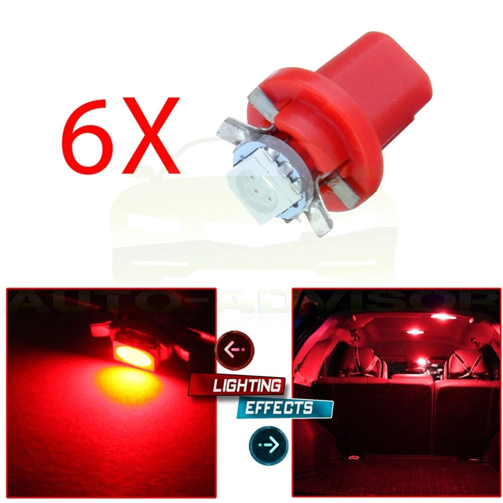Set of 6 Instrument Panel LED Bulbs for Mercedes R129 W140 W170 W202 W210