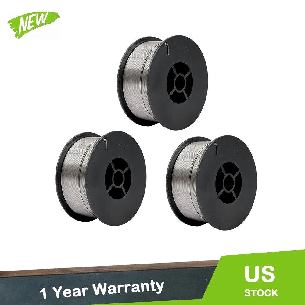 3Pcs E71T-GS .035" Mild Steel MIG Welding Wire Spool for Welding Equipment