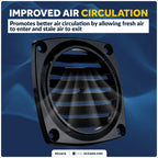 6-Slotted Louvered Flush Hose Ventilators for Universal Applications (3-Inch)