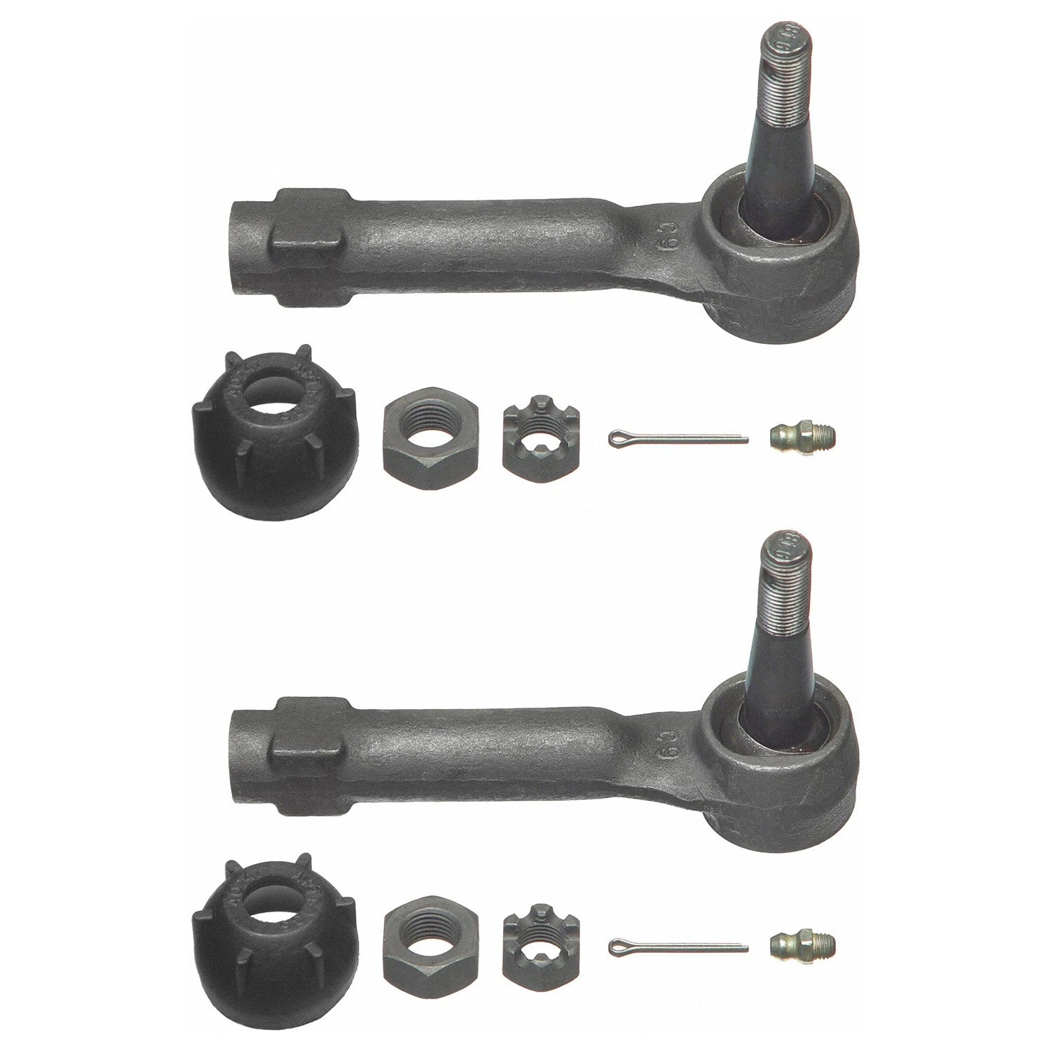 2X Moog Front Outer Steering Tie Rod Ends for Escalade Sierra 1500 Yukon (2007–2014)