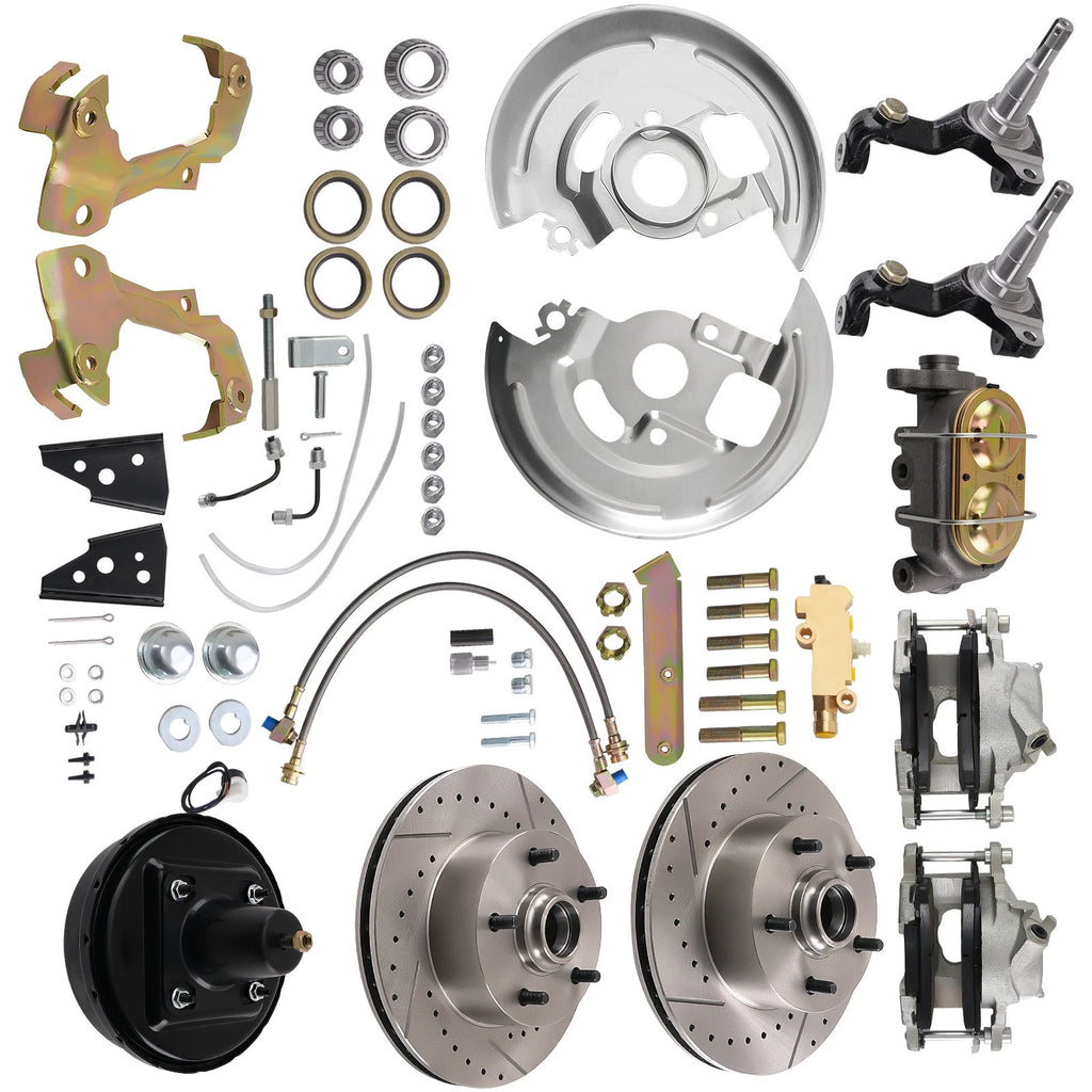 Front Disc Brake Conversion Kit for A-BODY Oldsmobile Vista Cruiser/Cutlass/442