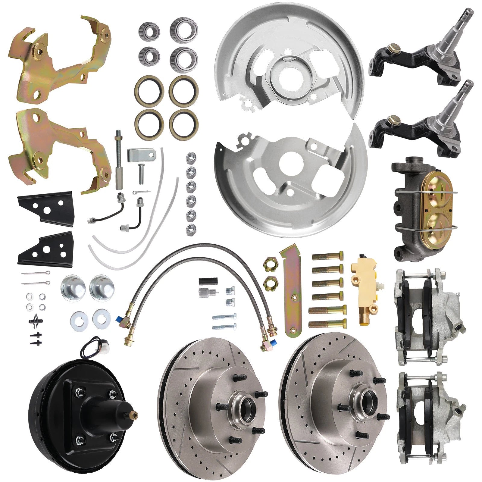 Front Disc Brake Conversion Kit for A-BODY Oldsmobile Vista Cruiser/Cutlass/442