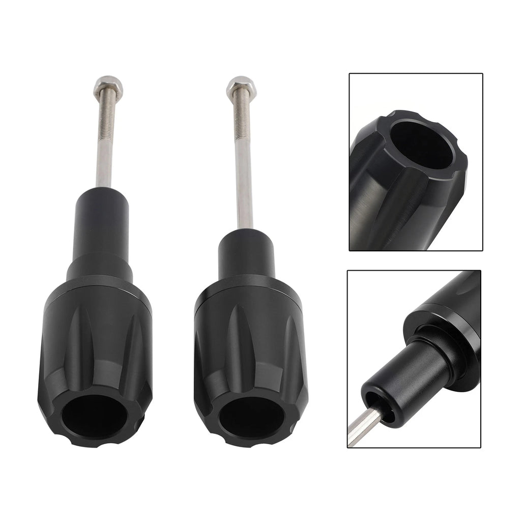Crash Bobbin Protector Slider for Kawasaki Ninja 650 (2017–2023) - Aluminum Black