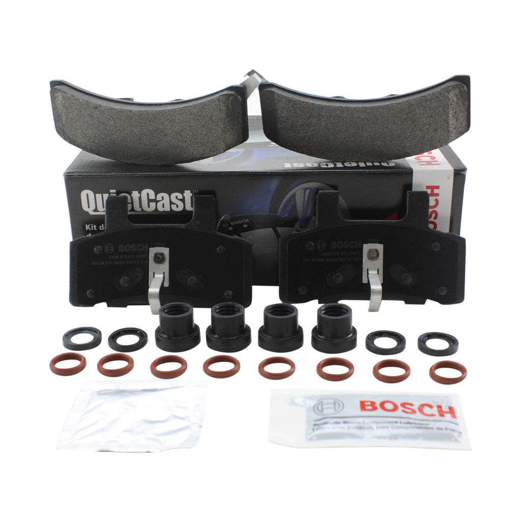 Set of 4 Bosch QuietCast Front Semi-Metallic Brake Pads for Cadillac Chevy Dodge GMC