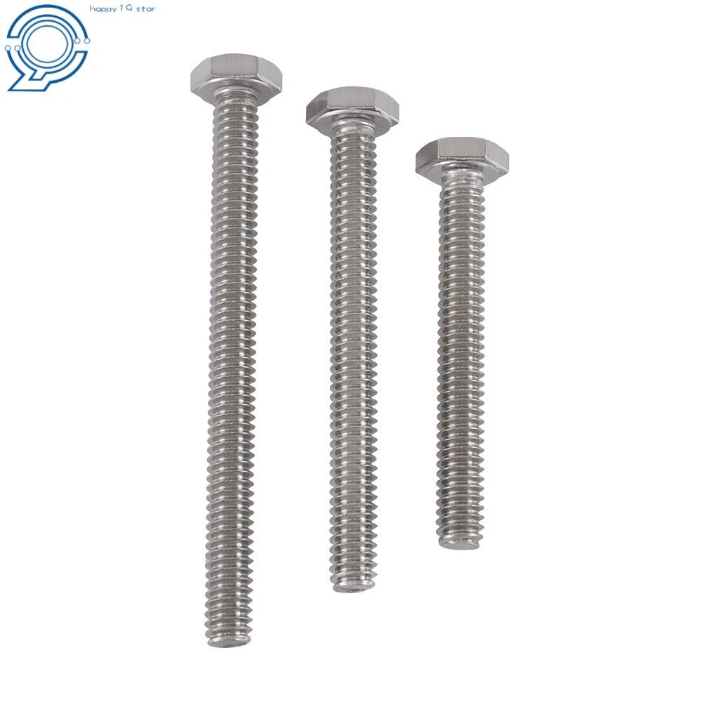 144 Pack 1/4 Stainless Steel Screws with Hex Bolts Nuts Kit 1/4-20