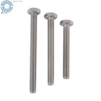 144 Pack 1/4 Stainless Steel Screws with Hex Bolts Nuts Kit 1/4-20
