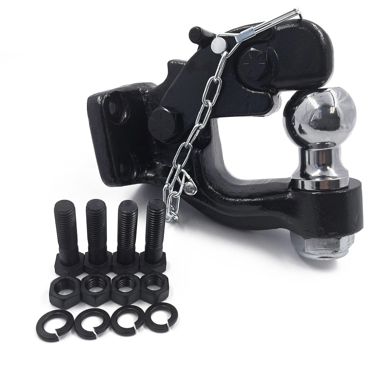 8 Ton Pintle & 2" Ball Combo Trailer Hitch for Towing (Fits )