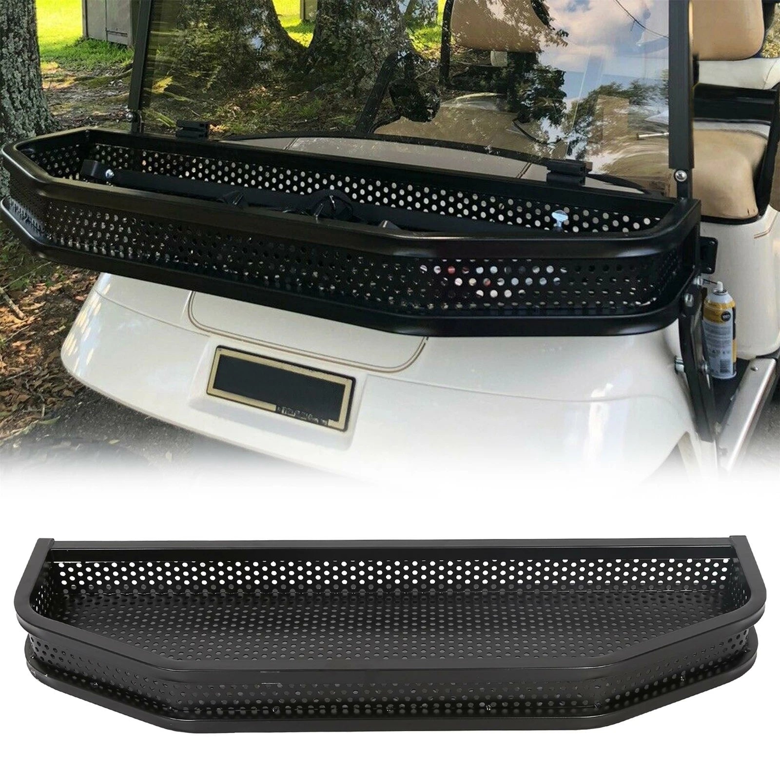 Heavy Duty Front Cargo Basket for EZGO TXT Golf Cart