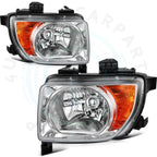 Set of 2 Chrome Headlight Assemblies for Honda Element (2003–2008)