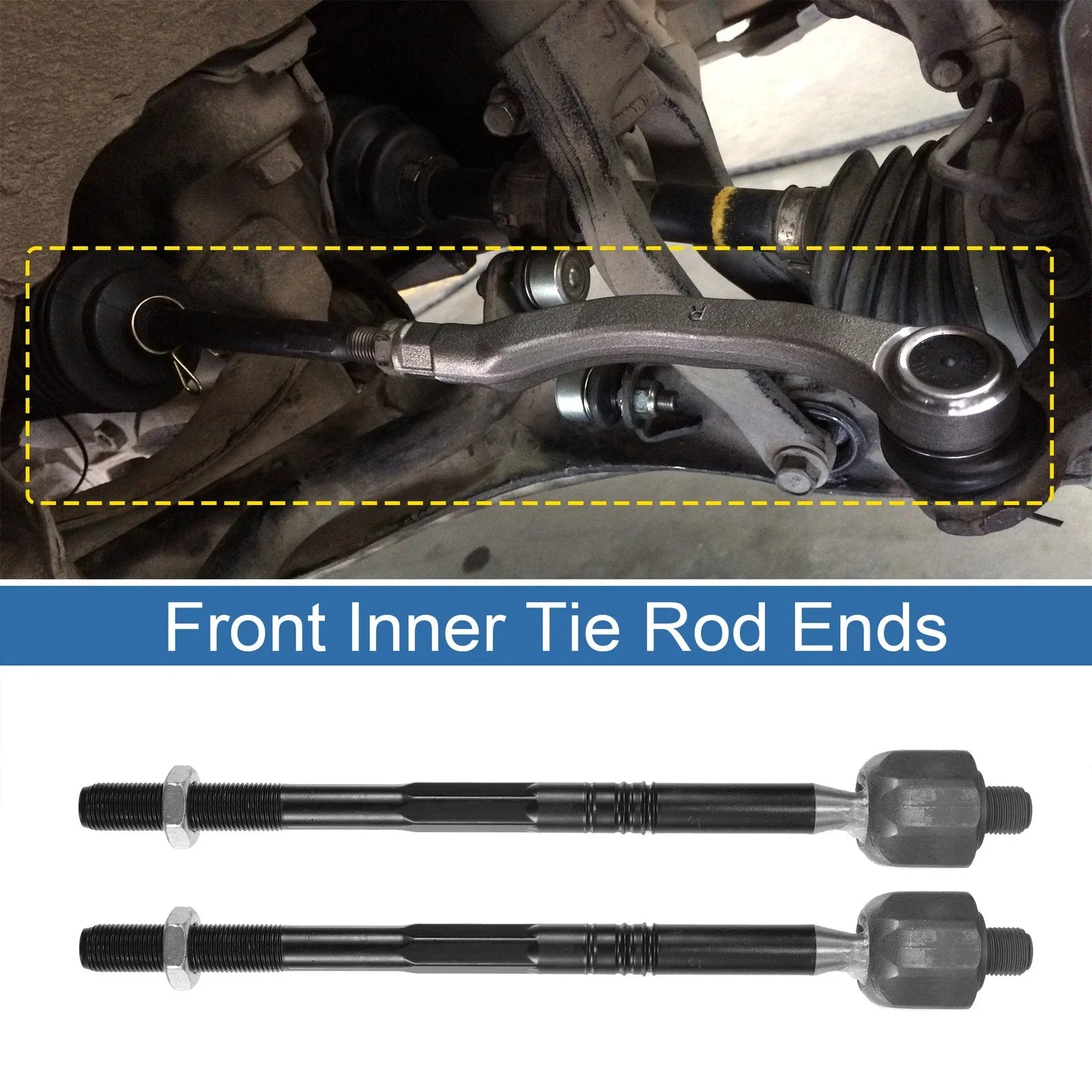 2 x Front Inner Tie Rod End Links for Chevrolet Cruze (2011-2015)