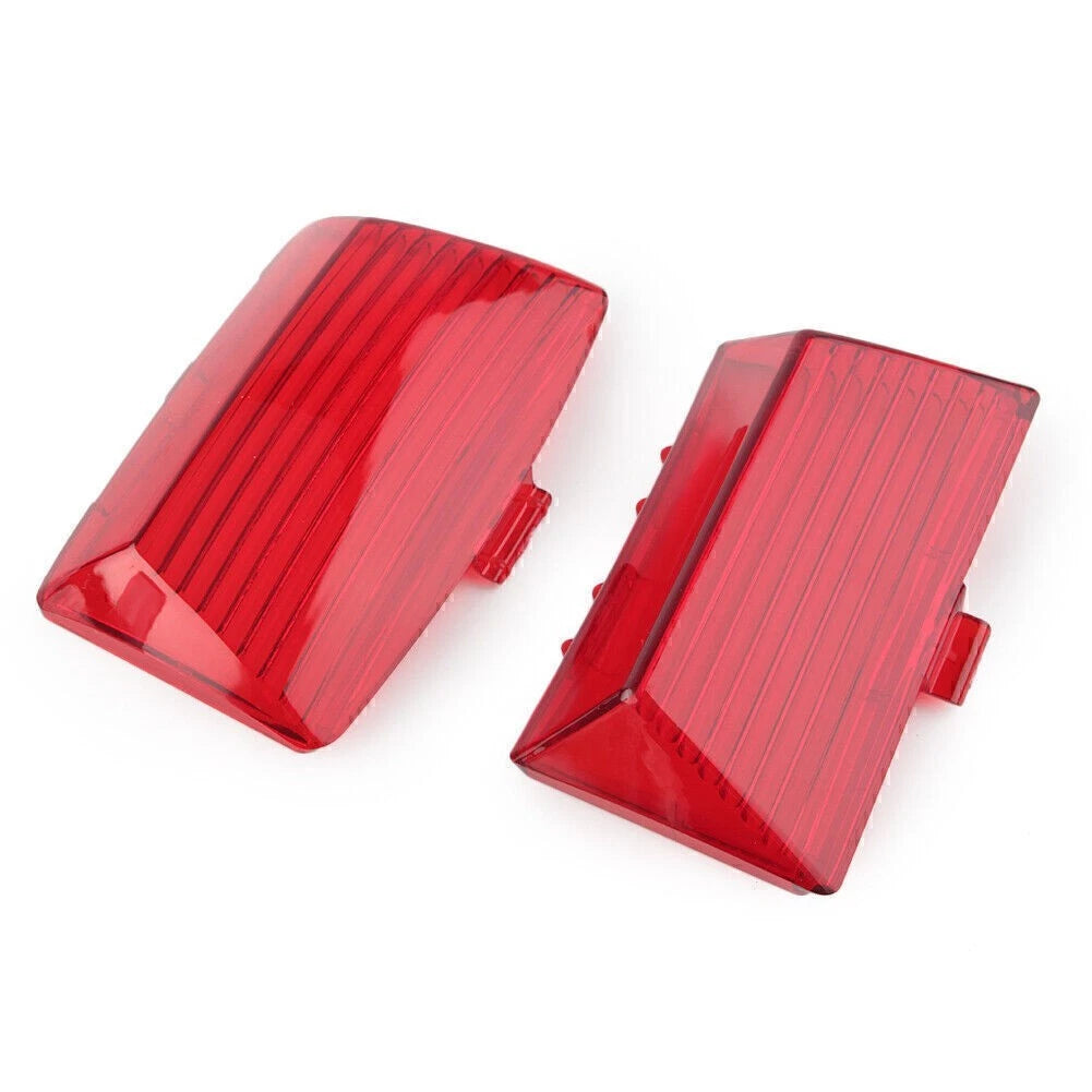2X Fender Tips Mud Guard Light Lens for Harley Touring Ultra Classic