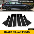 Set of 2 Pillar Post Trim Covers for Honda Accord (2018–2022) Glossy Black