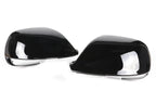 2X Gloss Black Side Mirror Cap Covers for Audi Q5 8R (2009–2017) with Lane Assist
