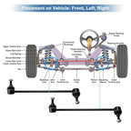 Front Sway Bar Links Stabilizer Kit for BMW 328i Z4