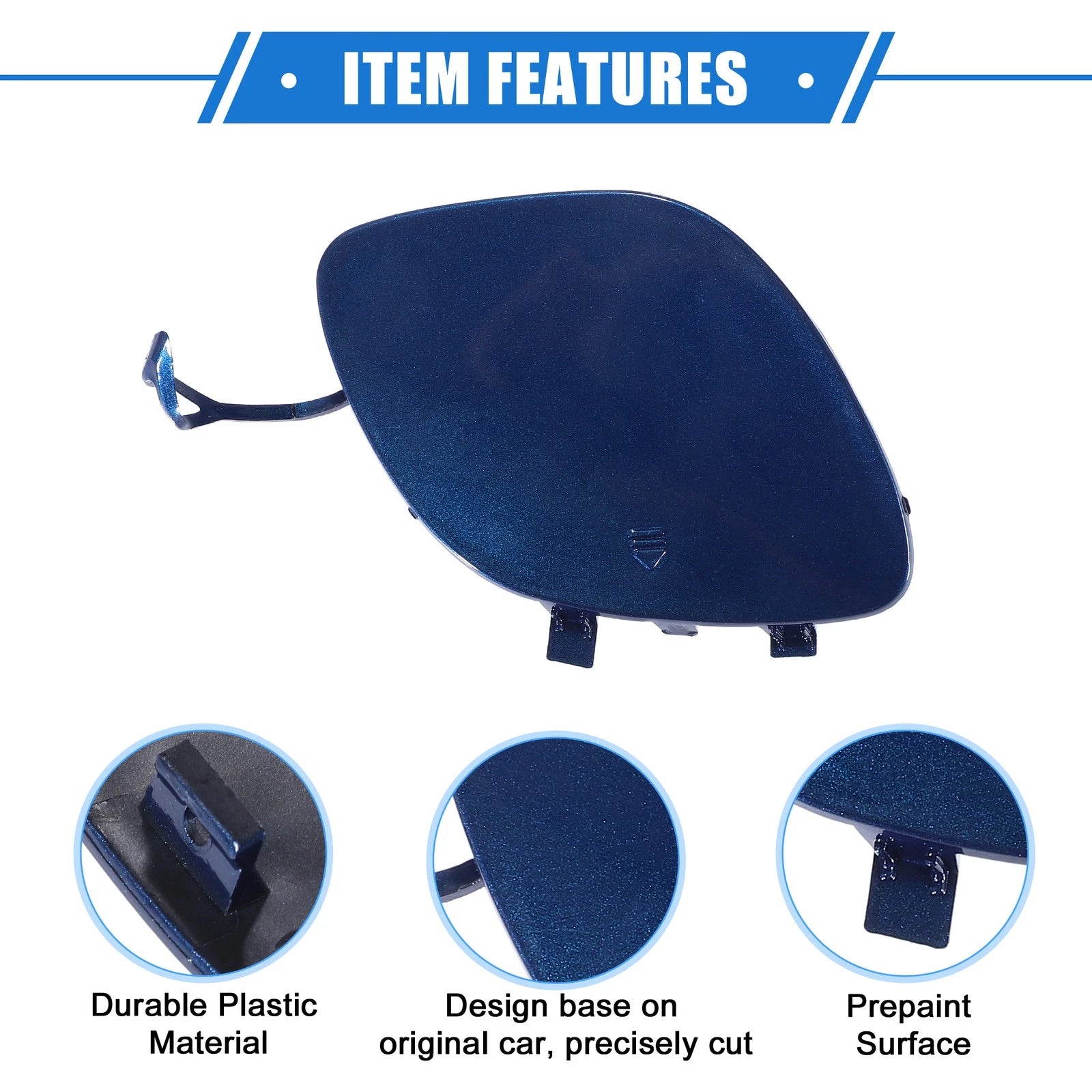 Tow Hook Eye Hole Cap for Mercedes-Benz C300 (2015–2018) Blue