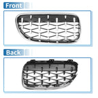 Front Hood Bumper Grille Grill 1 Pair for BMW 335is 328i xDrive (2010 - 2013)