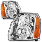 Factory Style Chrome Housing Amber Corner Headlights for GMC Yukon XL 1500 (2007–2014)