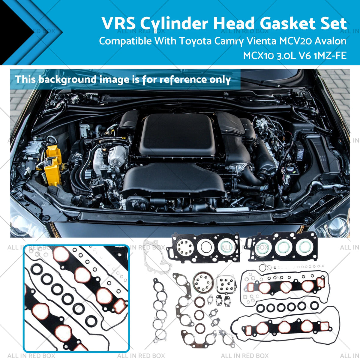 Cylinder Head Gasket Set for Toyota Camry Vienta Avalon 3.0L (1997–2001)