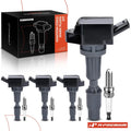 Set of 4 Ignition Coils & 4 Iridium Spark Plugs for Hyundai Sonata (2015–2019)