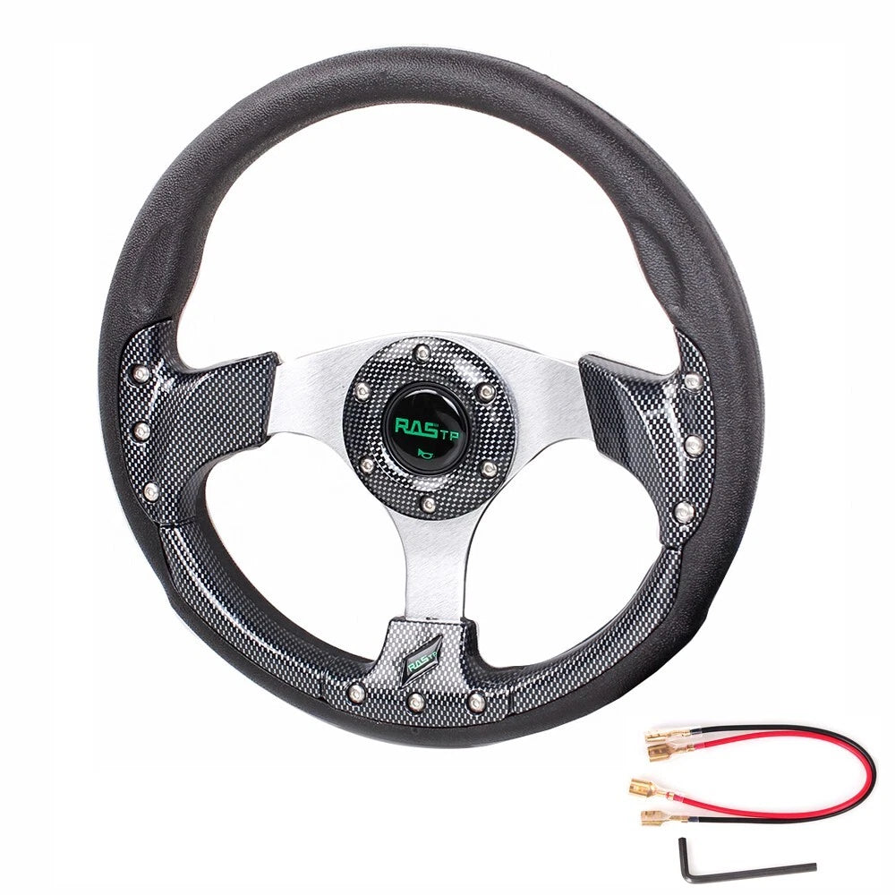 12.5" Carbon Fiber Steering Wheel for Marine Boat