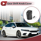 1 Pc Gear Shift Knob Cover for Honda CR-V (2023) Black Faux Leather