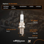 4x Iridium Spark Plugs for Volkswagen GTI Jetta Passat Audi A4 Q5 (2006–2021)