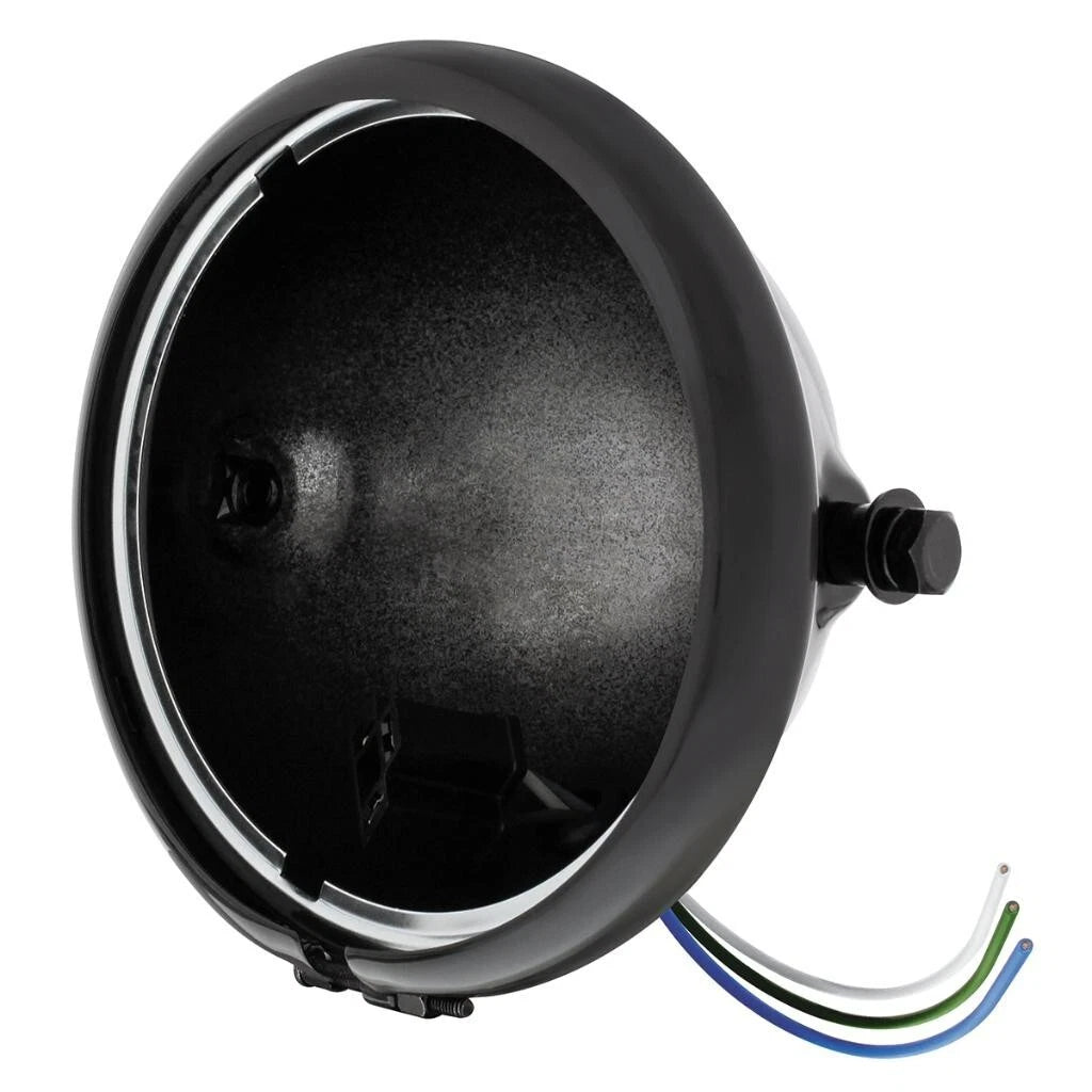 Side Mount Motorcycle Headlight Housing Bucket for Universal (2000–2025)
