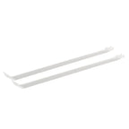 12-Inch White Metal Support Brackets for Closet Shelf