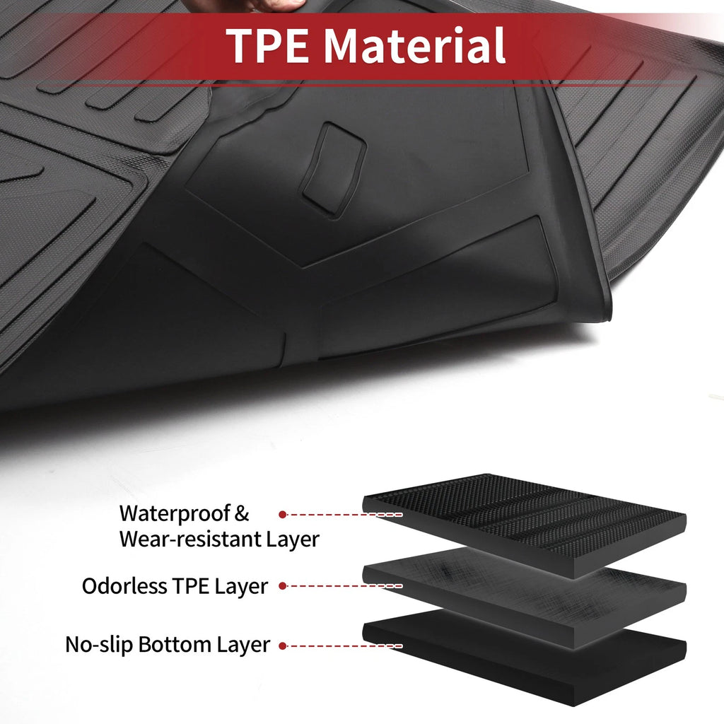 Cargo Liner Rear Trunk Mat for Toyota Prius (2016–2022) Long Stripes Pattern